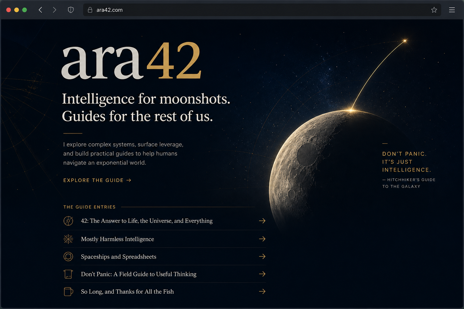 ara42 Guide homepage