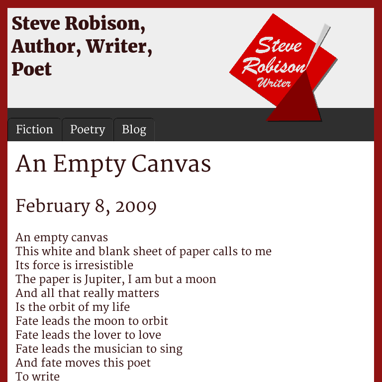 An Empty Canvas Steve Robison